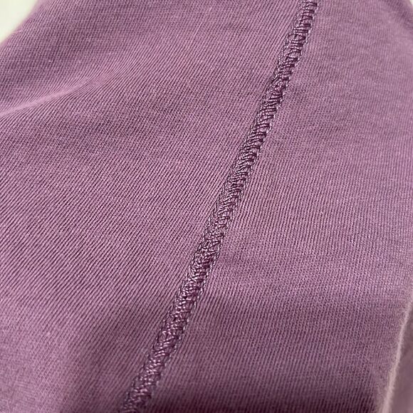 Loft szS pretty purple cap sleeve flower detail and decorative stitching EUC - Picture 7 of 8